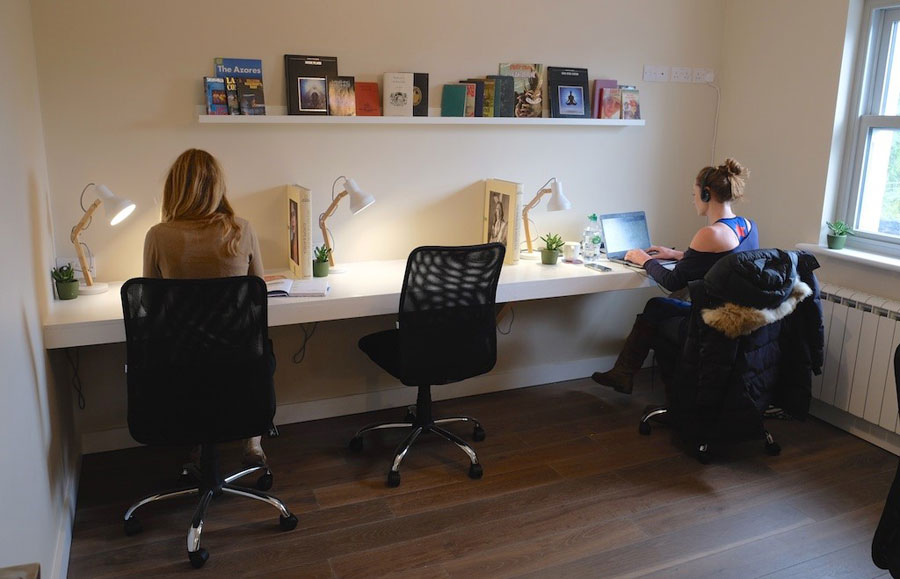 co-work at one workspace books at one louisburgh