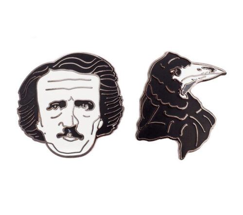 Edgar-Allan-Poe-and-Raven-Pin